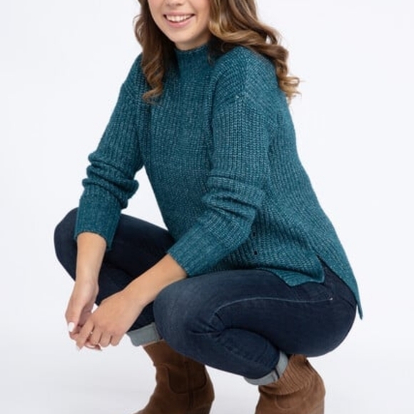 3X • Warehouse One • Mock Neck Tunic Sweater - Picture 6 of 6
